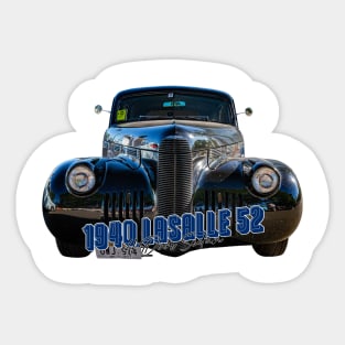 1940 LaSalle Series 52 4 Door Sedan Sticker